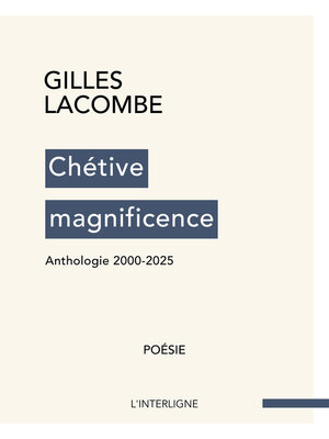 cover image of Chétive magnificence